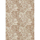 William Morris Tapet QUEEN SQUARE WALLPAPERS Marigold Chocolate/Cream 216955
