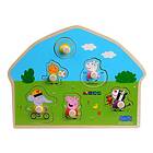 Peppa Pig Shaped Wooden Puzzle Playground