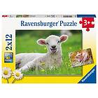 Ravensburger Farm Animals Barnpussel 2x12 bitar,