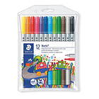 Staedtler Noris Tuschpennor dubbel 12p