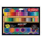 Stabilo Point 88 Arty 65-pack – fineliners med 0,4 mm spetsbredd