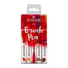 Ecoline Brush Pen Set Red 5-pack