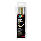 Posca Brush PC-350 3-pack – guld silver vit