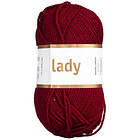 Järbo Garn Lady 50g vinröd – 44219 Maroon