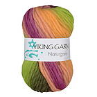 Viking Garn Natur 50g gul/rosa 644