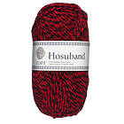 Istex Garn Hosuband 100g röd/svart – Red-black 0225