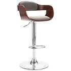 vidaXL Barstol plywood och taupe tyg 287408