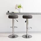 vidaXL Barstolar 2 st svart tyg 332977