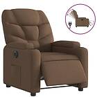 vidaXL Elektrisk reclinerfåtölj Brun tyg 3204576