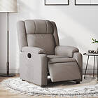 vidaXL Elektrisk reclinerfåtölj taupe tyg 3205186