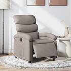 vidaXL Elektrisk reclinerfåtölj taupe tyg 3203962