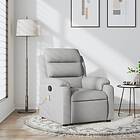 vidaXL Massagefåtölj ljusgrå tyg 373474