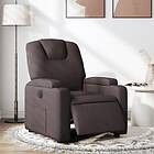 vidaXL Elektrisk reclinerfåtölj mörkbrun tyg 3204349