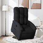 vidaXL Reclinerfåtölj med uppresningshjälp svart tyg 3204094
