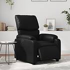 vidaXL Elektrisk reclinerfåtölj svart konstläder 3204872