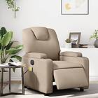 vidaXL Elektrisk massagefåtölj cappuccino konstläder 3204429