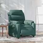 vidaXL Elektrisk reclinerfåtölj mörkgrön tyg 3204962