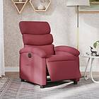 vidaXL Elektrisk reclinerfåtölj vinröd tyg 3203957