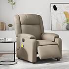 vidaXL Elektrisk massagefåtölj cappuccino konstläder 3205149