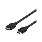 Deltaco HDMI-1010D HDMI-kabel med Ethernet 1 m