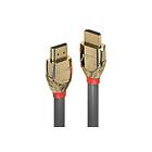 Lindy 37865 HDMI-kabel 7,5 m HDMI Type A (Standard) Guld, Grå