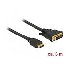 DeLock adapterkabel HDMI DVI 3 m