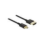 DeLock Slim Premium HDMI-kabel med Ethernet 1.5 m