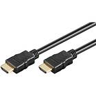 Goobay 58571 HDMI-kabel 0.5 m HDMI Type A (Standard) Sort