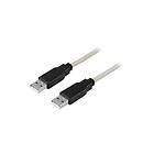Deltaco USB-kabel USB till mini-USB typ B 3 m
