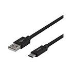 Deltaco USB typ C-kabel USB till USB-C 2 m