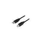 Deltaco USB-205S USB-kabel USB till USB typ B 50 cm