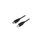 Deltaco USB-230S USB-kabel USB till USB typ B 3 m