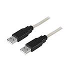 Deltaco USB-kabel USB till USB 2 m