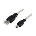 Deltaco USB-kabel USB till mini-USB typ B 1 m