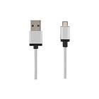 Deltaco MICRO-115F USB-kabel USB till mikro-USB typ B 2 m