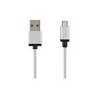 Deltaco MICRO-112F USB-kabel USB till mikro-USB typ B 1 m