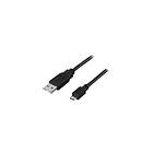 Deltaco USB-kabel USB till mikro-USB typ B 5 m