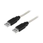 Deltaco USB2-6 USB-kabel USB till USB 50 cm