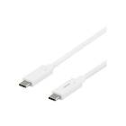 Deltaco USBC-1126M USB typ C-kabel USB-C till USB-C 50 cm