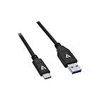 V7 USB typ C-kabel 24 pin USB-C till USB typ A 1 m