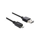 DeLock EASY-USB USB-kabel Micro-USB Typ B till USB 1 m