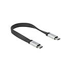 DeLock USB Type-C kabel USB-C till USB-C 22 cm