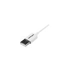 White StarTech.com 0,5m Micro USB Cable Cord A to Micro B Micro USB Charging Data Cable USB 2,0 1x USB A Male, 1x USB Micro B Male (USBPAUB5