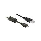 DeLock USB-kabel USB till mikro-USB typ B 1 m