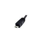 Black StarTech.com 6in Micro USB Cable A to Micro B USB to Micro B USB 2,0 A Male to USB 2,0 Micro-B Male 6-inches (UUSBHAUB6IN) USB-kabel U