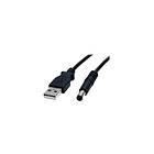 Barrel StarTech.com 2m USB to Type M Cable USB to 5.5mm 5V DC Cable USB to Jack 