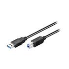 Goobay USB-kabel USB Typ B till USB Typ A 50 cm