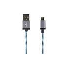 Streetz MICRO-117 USB-kabel mikro-USB typ B till USB 1 m