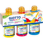 Giotto Washable Paint Färger 250ml, Gul/Blå/Röd