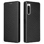 Skalo Sony Xperia 10 V Carbon Fiber Plånboksfodral